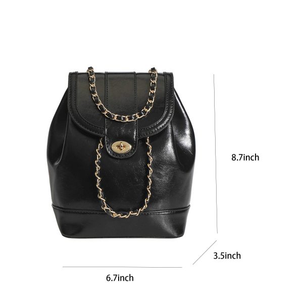 Mini PU Backpack for Women - Image 3