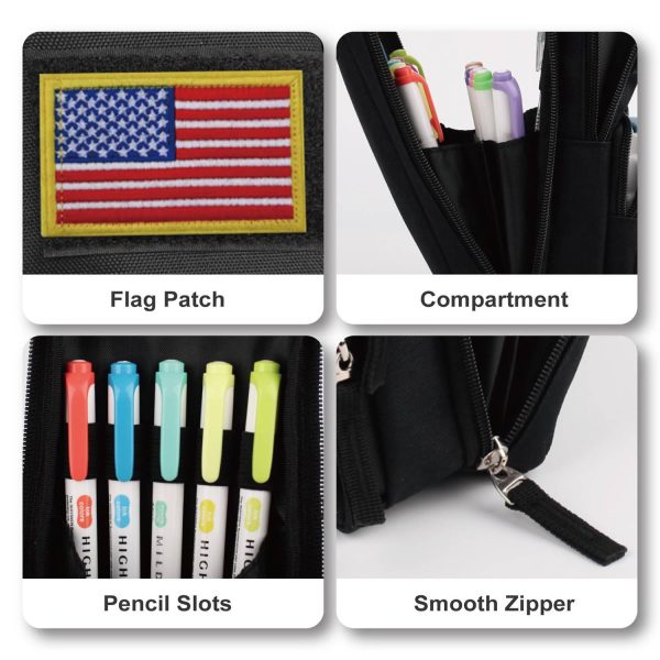 Large Capacity Canvas Pencil Storage Bag - Image 5