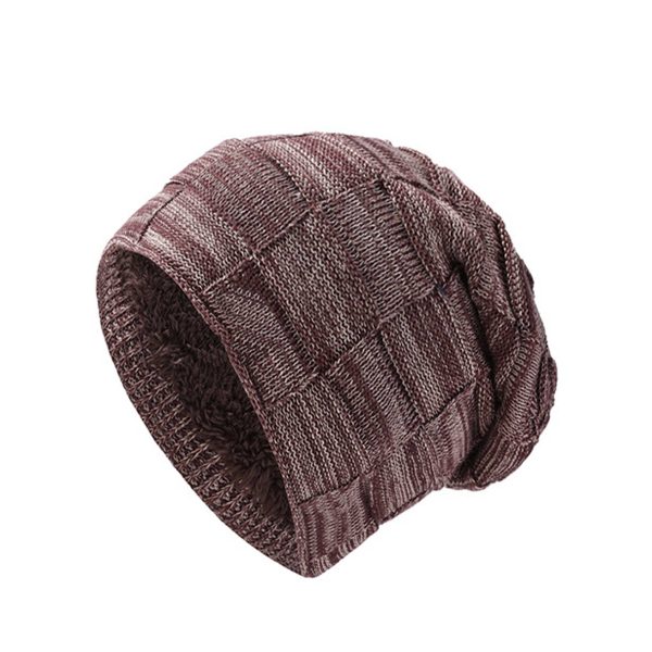 Men Lined Knit Warm Thick Binie Hat - Image 11