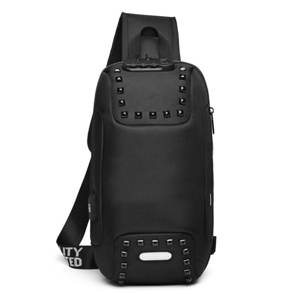 Oxford Men Sling Backpack Anti Theft Crossbody Shoulder Bag - Image 3