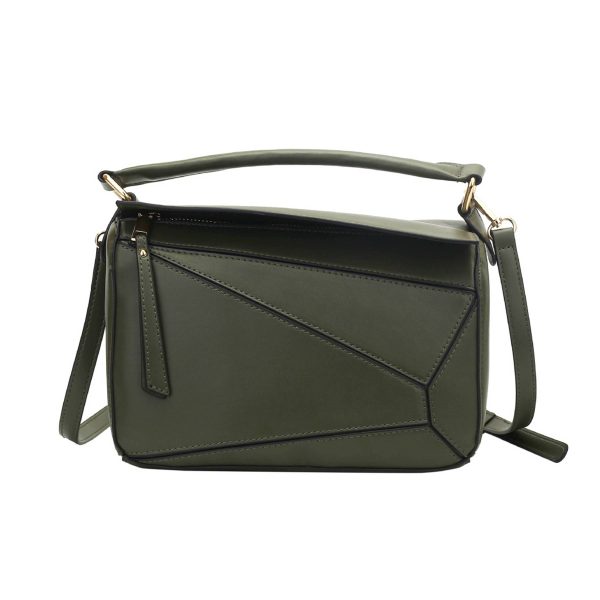 PU Contrast Crossbody Handbags Shoulder Bag For Women - Image 3