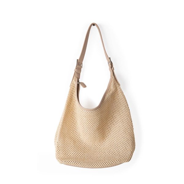 Straw summer large capacity shoulder tote bag