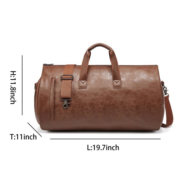Vintage Duffle Bag with Shoe Compartment - Image 4