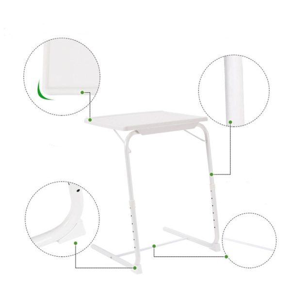 Portable Adjustable Folding Table w/ Non-Slip Base - Image 4