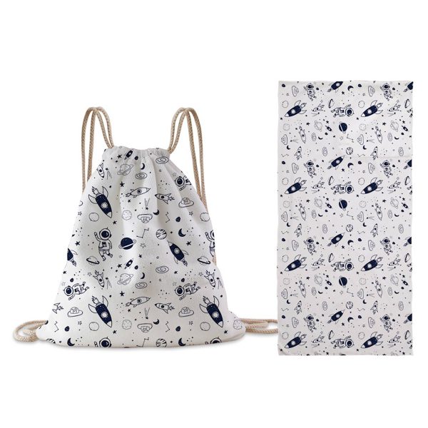 Folding Beach Towel w/ Drawstring Bag - Image 6