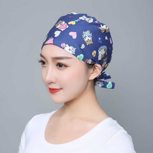 Cotton Kitchen Oil Resistant Cap - Image 3