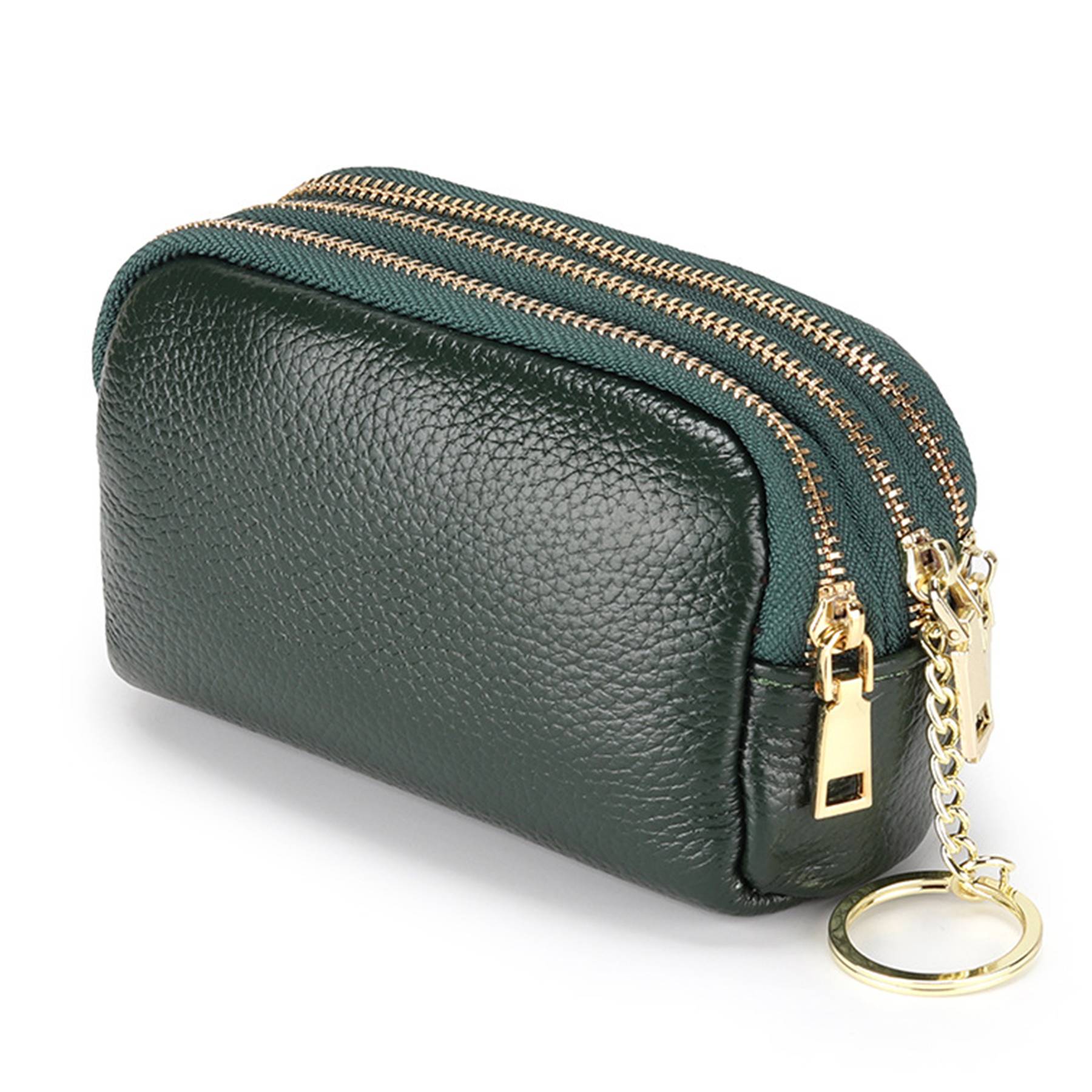 Genuine Leather Small multi-function key coin purse - Image 2