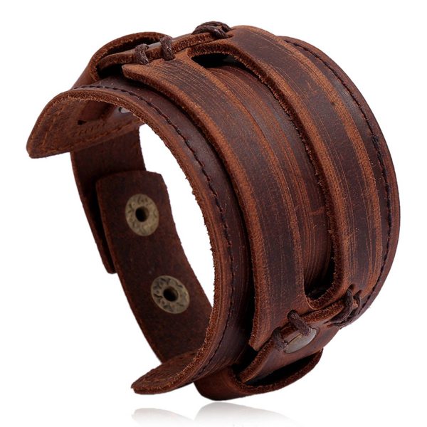 PU Retro Punk Bracelet - Image 2
