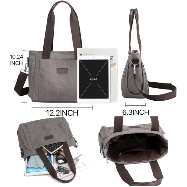 Women canvas cross-body bag Ladies Satchel for Daily Use - Image 6