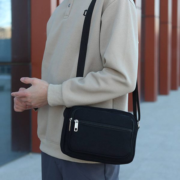Vintage-Inspired Retro Canvas Crossbody Bag - Image 6