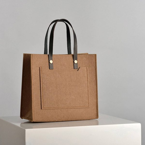 Felt Tote Bag W/ Handle - Image 2
