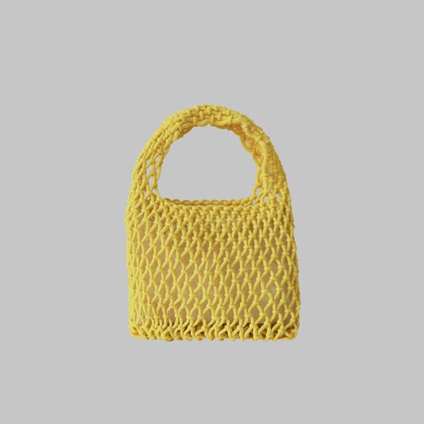 Women Cotton Beach Woven Mini Handbag - Image 4