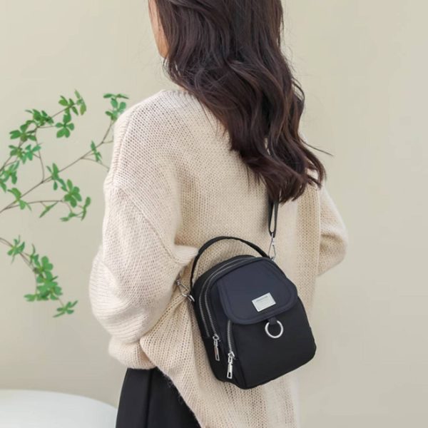 Lightweight Compact Oxford Crossbody Bag w/ Large Capacity - Image 7