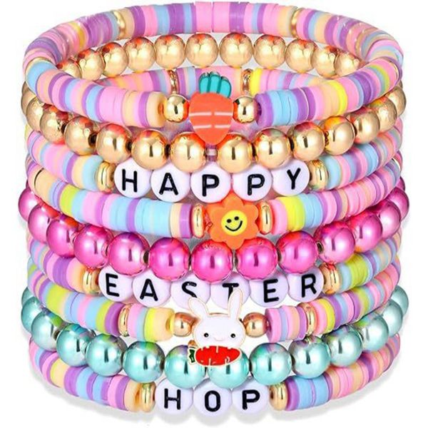 Acrylic Plastic Macaron resurrection rabbit bracelet - Image 3