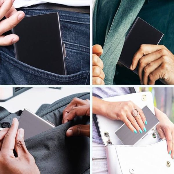 Aluminum RFID blocking credit card holder - Image 4