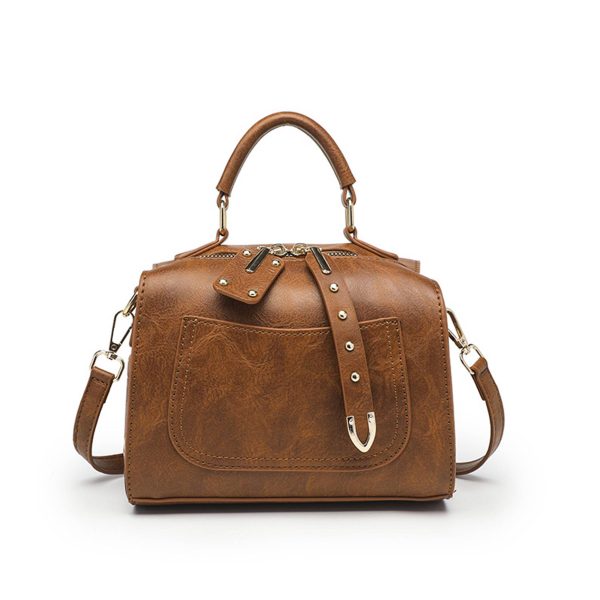 Pu Leather rivet Crossbody Bag for Women Offers Zipper - Image 3