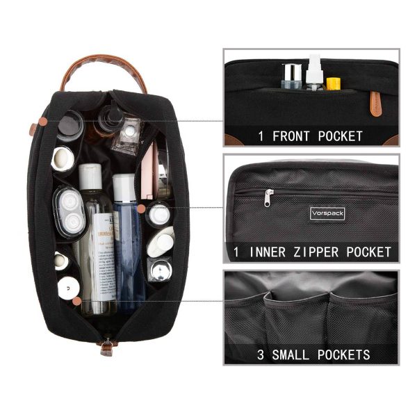 Canvas Waterproof Toiletry Hanging Cosmetic bag - Image 8