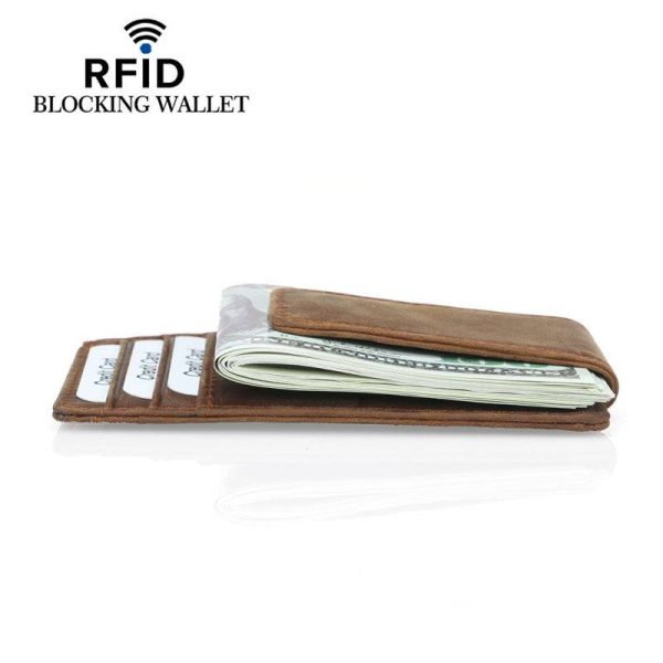 Genuine Leather RFID Blocking Wallet - Image 4