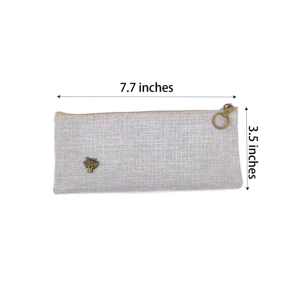 Classic Design Linen Pencil Case - Image 4