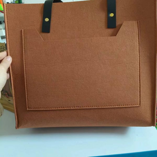 Felt Tote Bag W/ Handle - Image 3