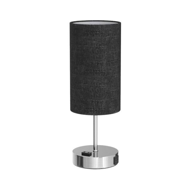 USB Ports Dimmable Touch Control Metal Table Lamp - Image 2