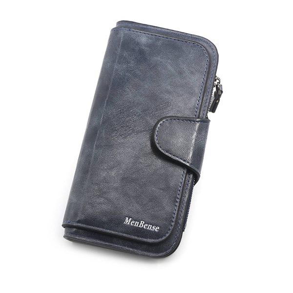 Women'S Large Capacity Magnetic Button Pu Leather Wallet - Image 4