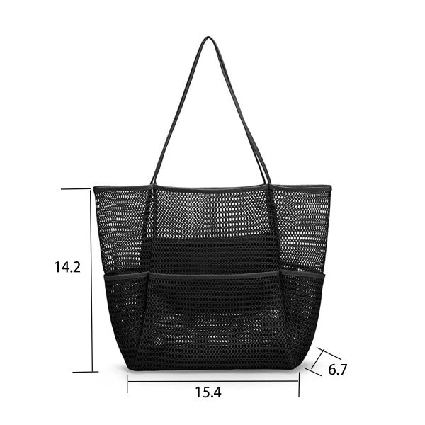Nylon Foldable Swim Large Beach Tote Bag - Image 6