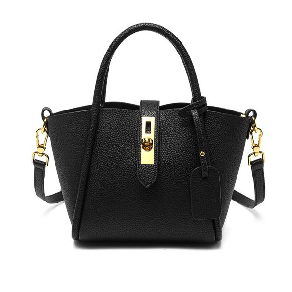 Genuine Leather Stylish cross-body bucket bag