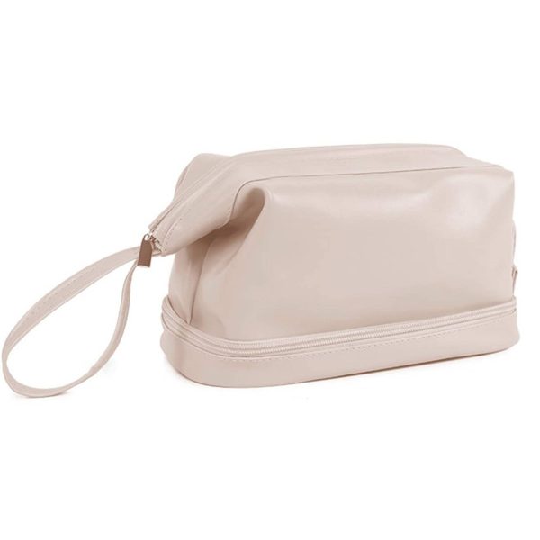 PU Leather Large Capacity Travel Cosmetic Bag for Women - Image 3