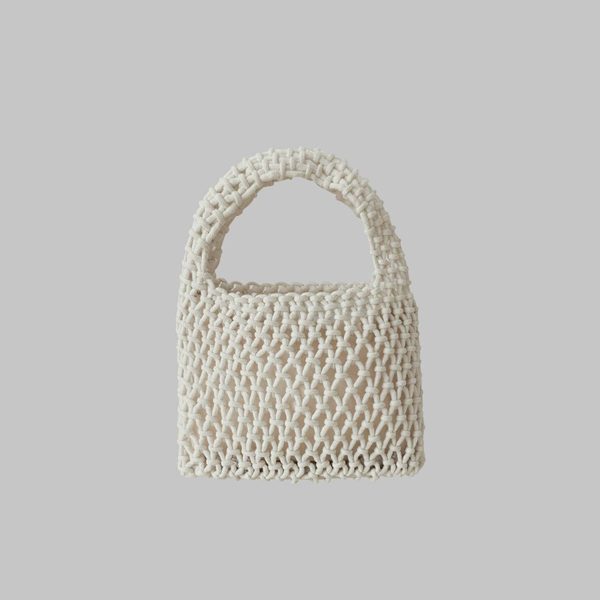 Women Cotton Beach Woven Mini Handbag - Image 5