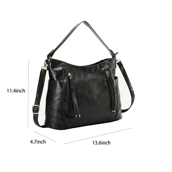 PU lapsting Hobo Bags for Women Handbags Purse Ladies - Image 3