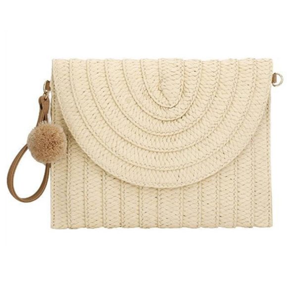 Woven Women Summer Beach Shoulder Bag - Image 2