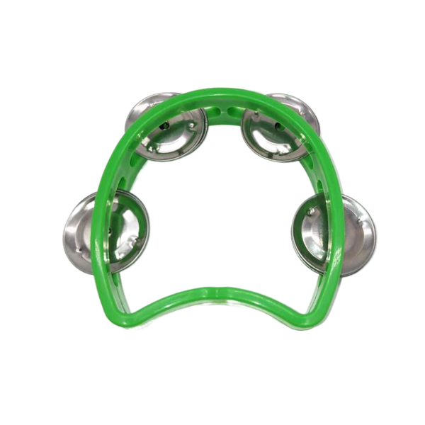 Kids' Plastic Tambourine Toy w/ 4 Bells for Fun - Image 2