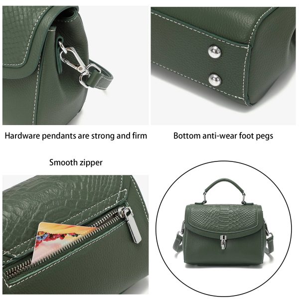 Genuine Leather Casual shoulder cross-body women's bag - Image 5