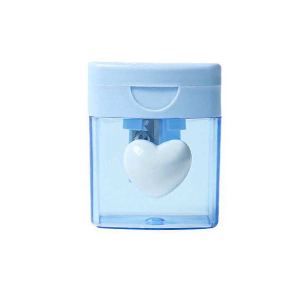 Cute Cartoon Pencil Sharpener with Lid for Kids – Manual