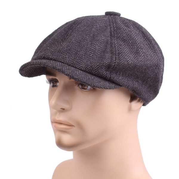 Cotton Flat Beret Cap Adjustable Size - Image 3