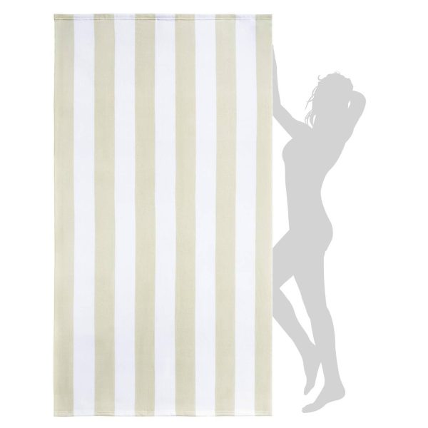 Lightweight Quick-Dry Colorful Striped Beach Towel - Image 5