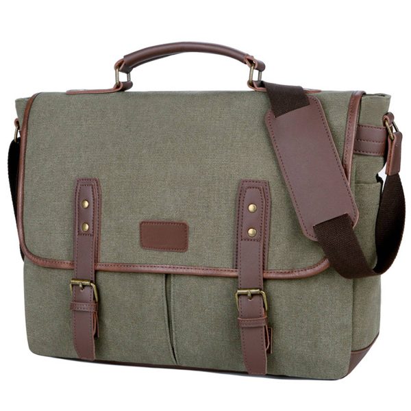 Cavas Vintage Men Briefcases Laptop Messenger Bag - Image 2
