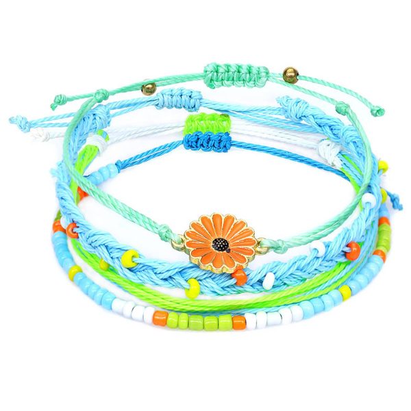 Nickel Chrysanthemum hand-beaded bracelet - Image 2