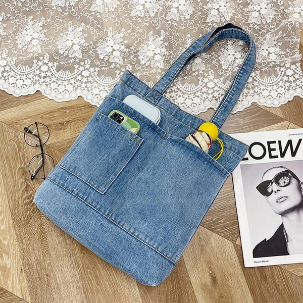 Denim Canvas Bag - Image 4