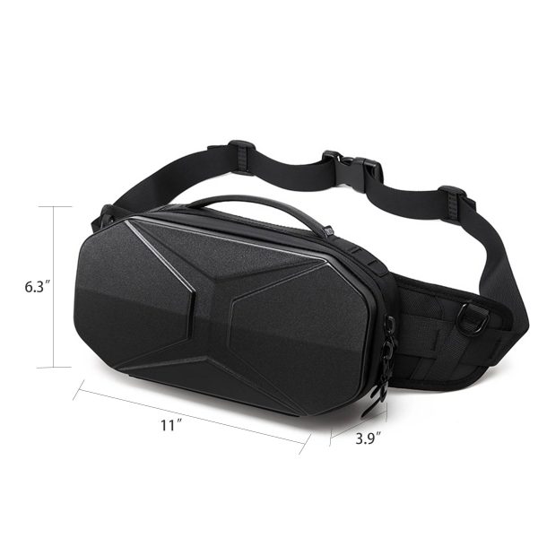 Abs Men's Crossbody Bag with PC Waterproof Hard Case - Image 5