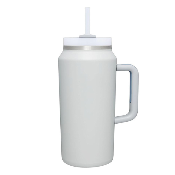 64oz Insulated Water Bottle With Handle Straw - Image 3