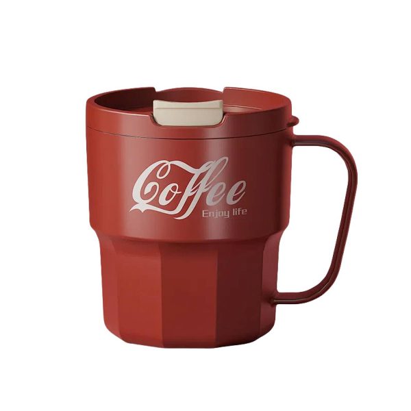 13Oz Stainless Steel Insulated Coffee Travel Mug W/ Lid - Image 2