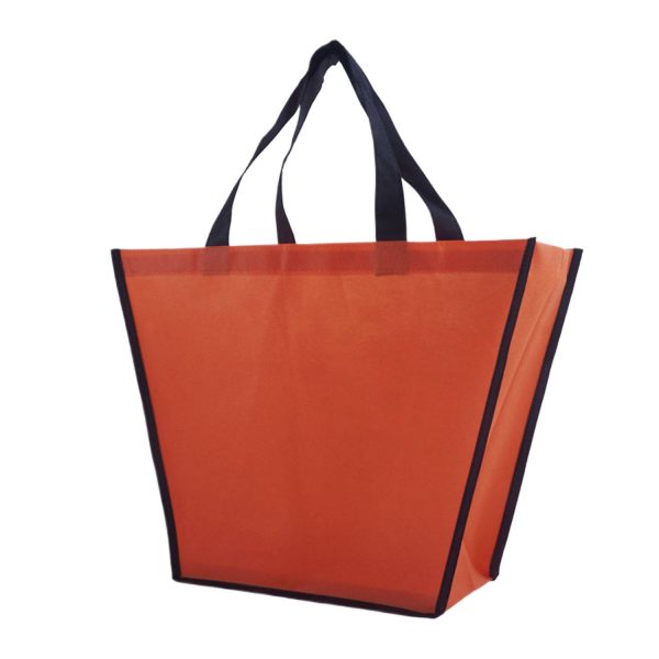Custom Trapezoid Reusable Non-Woven Tote Bag w/ Handle - Image 2