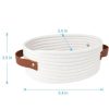 Large Capacity Durable Foldable Cotton Rope Storage Basket - Image 5