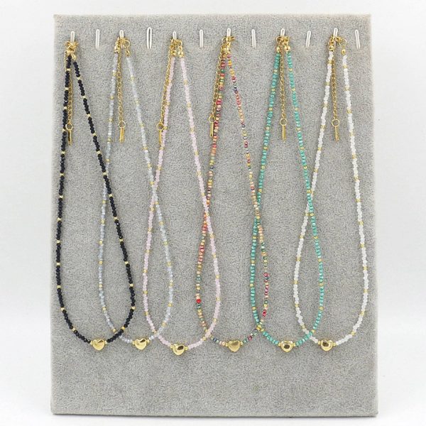 Colorful Mini Crystal Beaded Necklace - Image 7