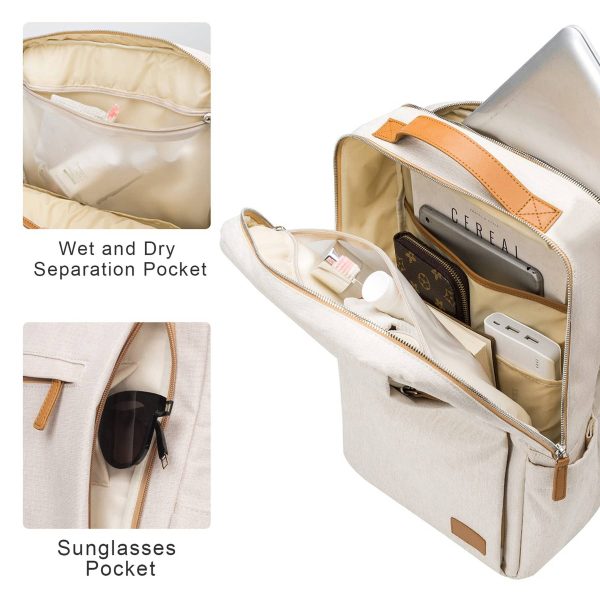 Polyester Laptop Backpack With USB Charging Port - Image 6