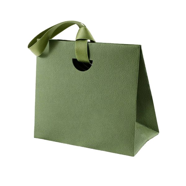 Colorful Paper Gift Tote Bags W/ Handheld Ribbon - Image 8