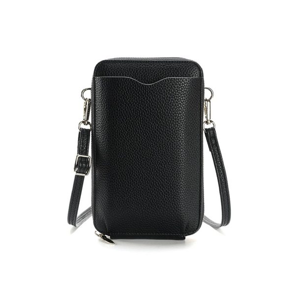 Pu Small Mobile Phone Crossbody Bag with Card Slots - Image 5