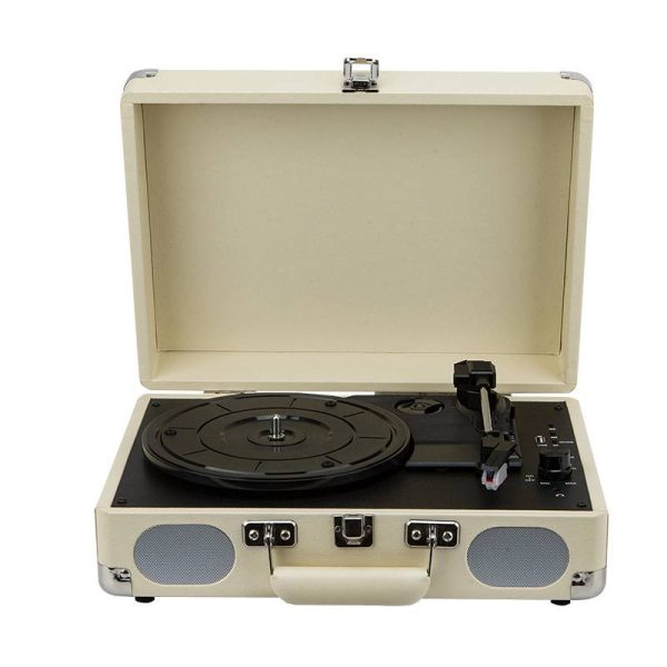 Blutooth in/out suitcase vinyl record player turntable - Image 7